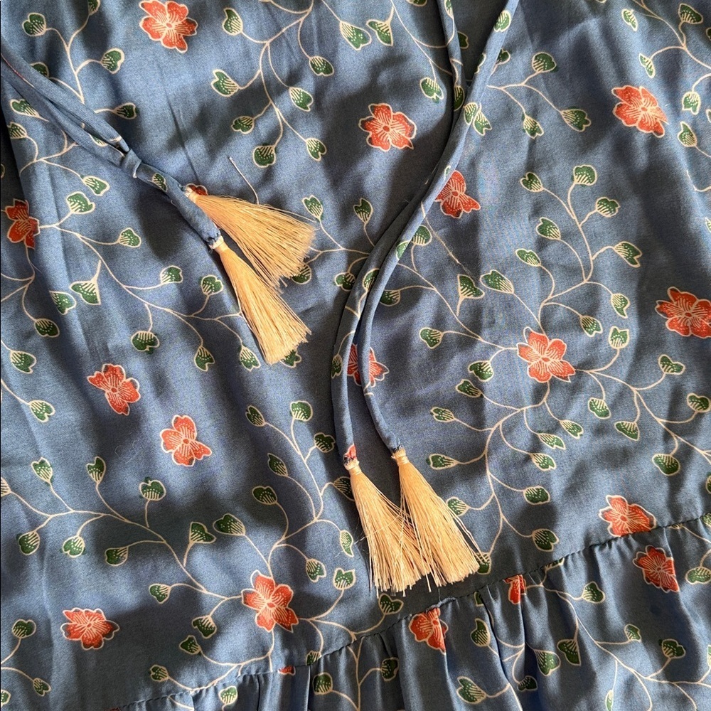 New Natalie Martin Stevie Dress size Small blue floral print - Picture 4 of 8